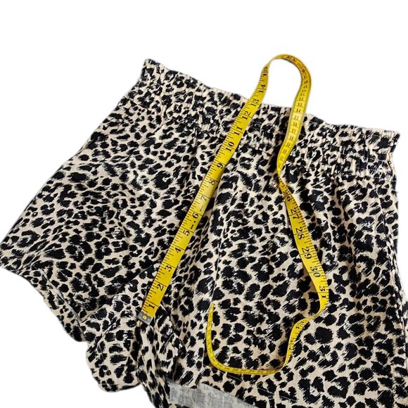 Anthropologie The Somerset Shorts, High Rise, Smocked, Linen Blend, Animal, M - Picture 9 of 9